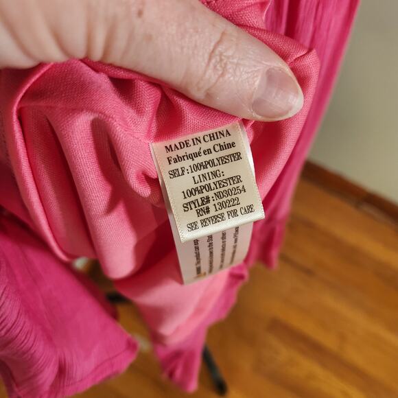 NEW IN Lattice Detail Pink Sundress, Size Large - Picture 13 of 15